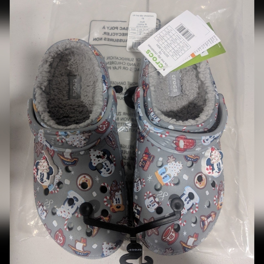 Disney Parks Rare Holiday Christmas Crocs Shoes Mickey Friends Gift Park Day